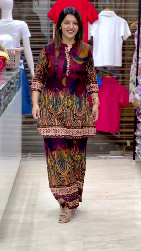 Stylish Top Palazzos Co-ords Set - Image 7